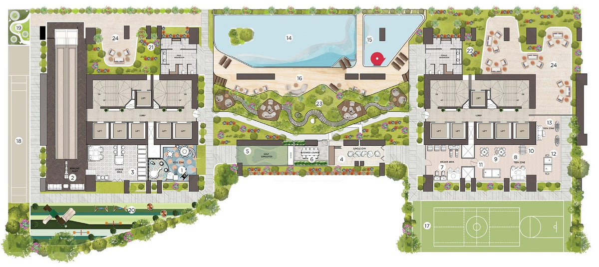 Wave House Podium floor plan