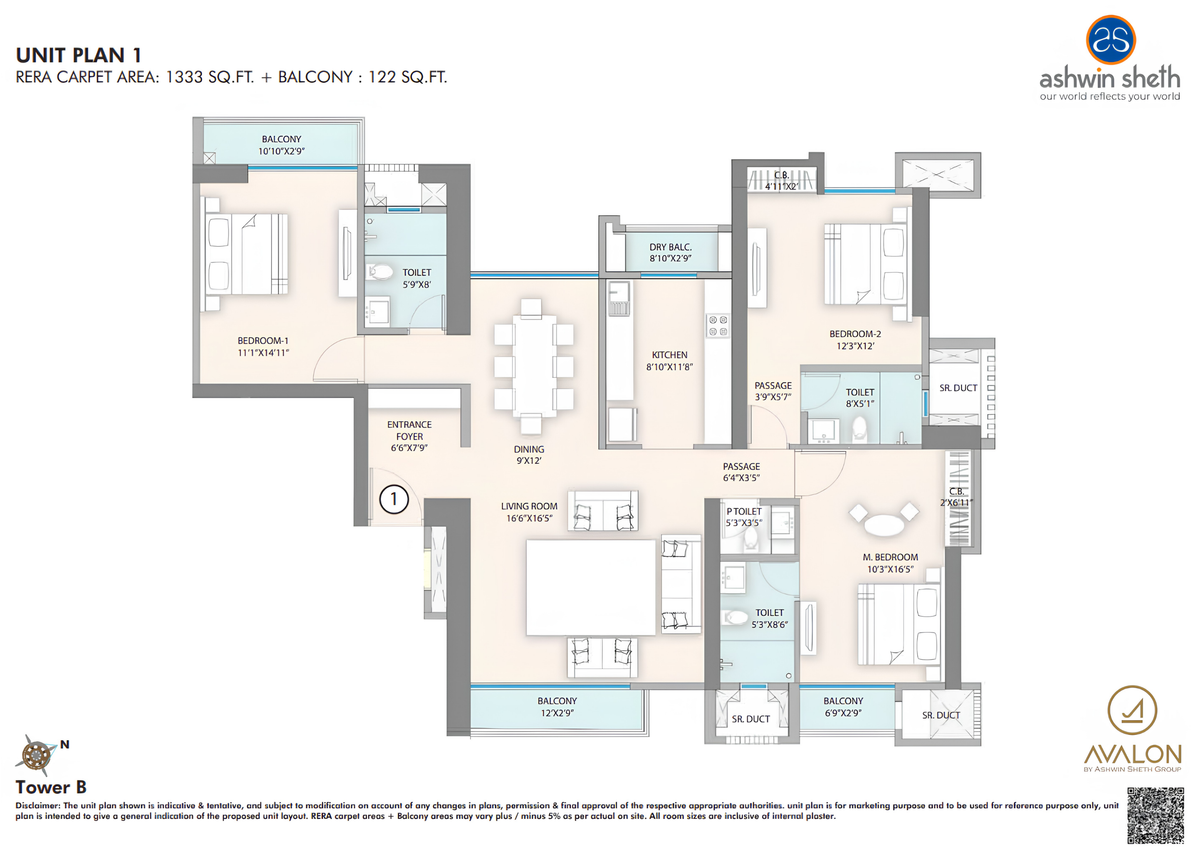Tower B - Unit 1