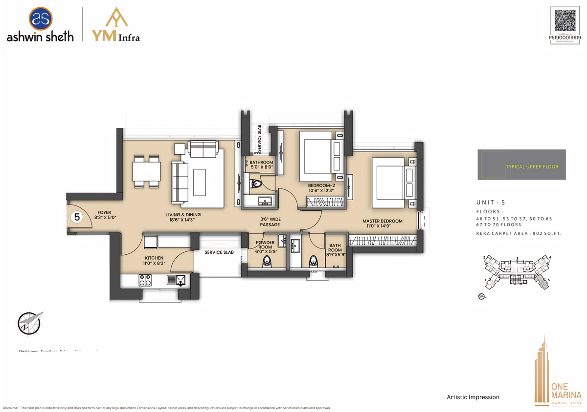 Unit 5 - 2BHK