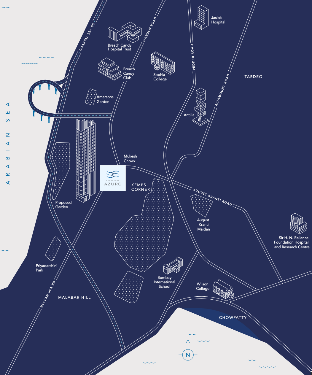 Kalpataru Azuro - 4, 5 BHK,  Mallabar hills, Mumbai