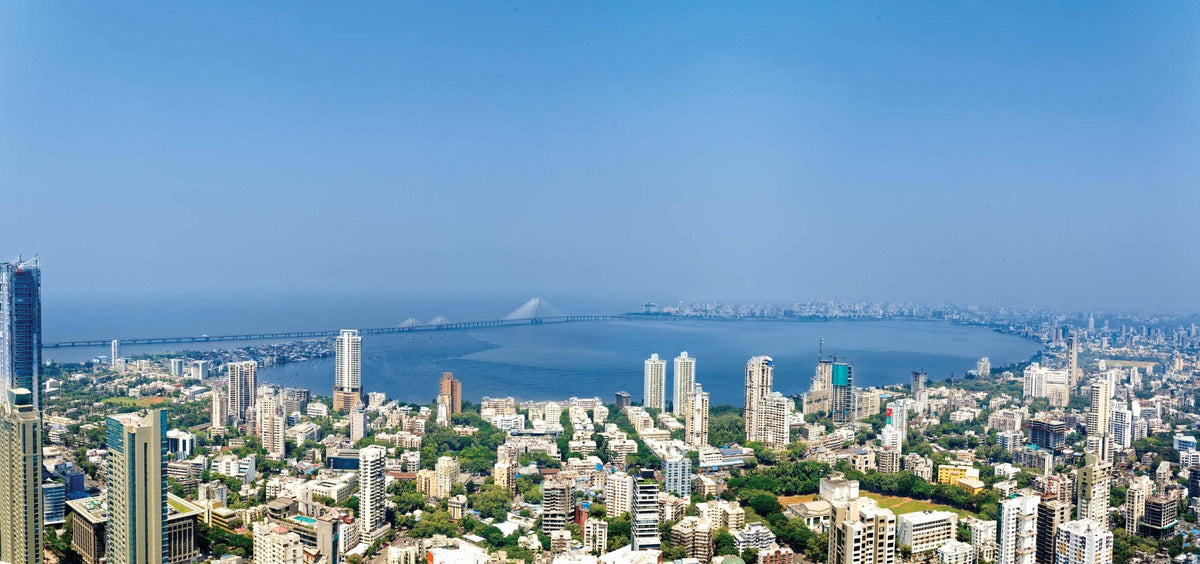 Panoramic view over the bay