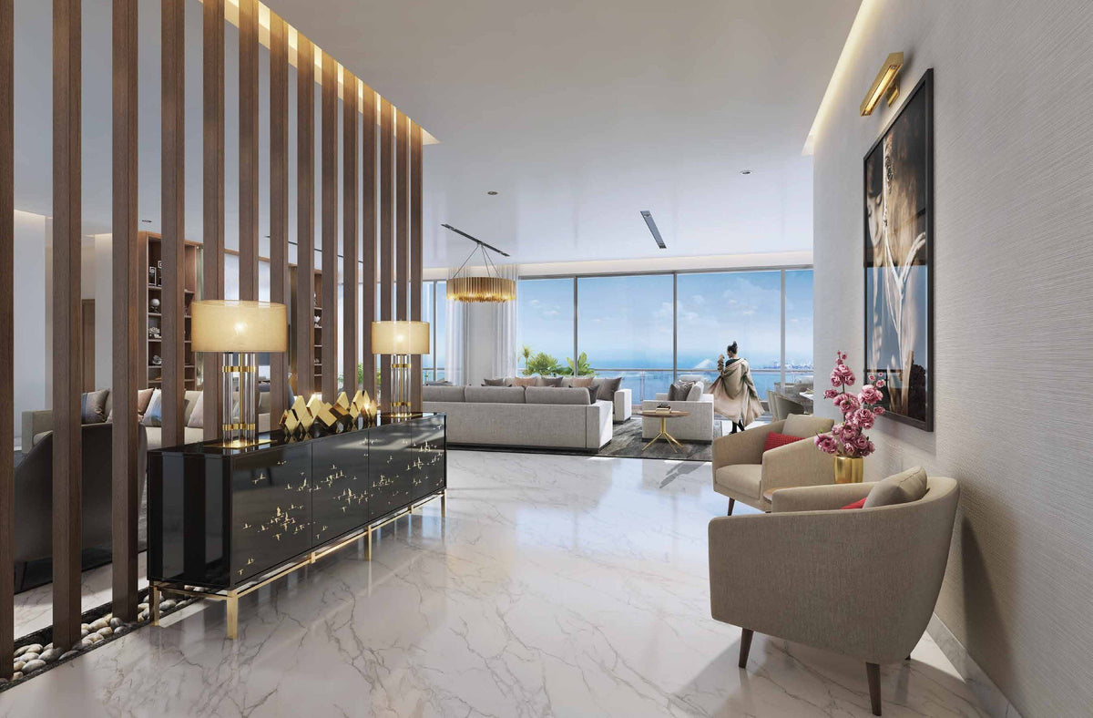 Living room and foyer