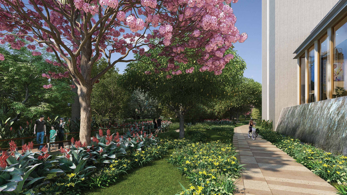 Landscaped walk