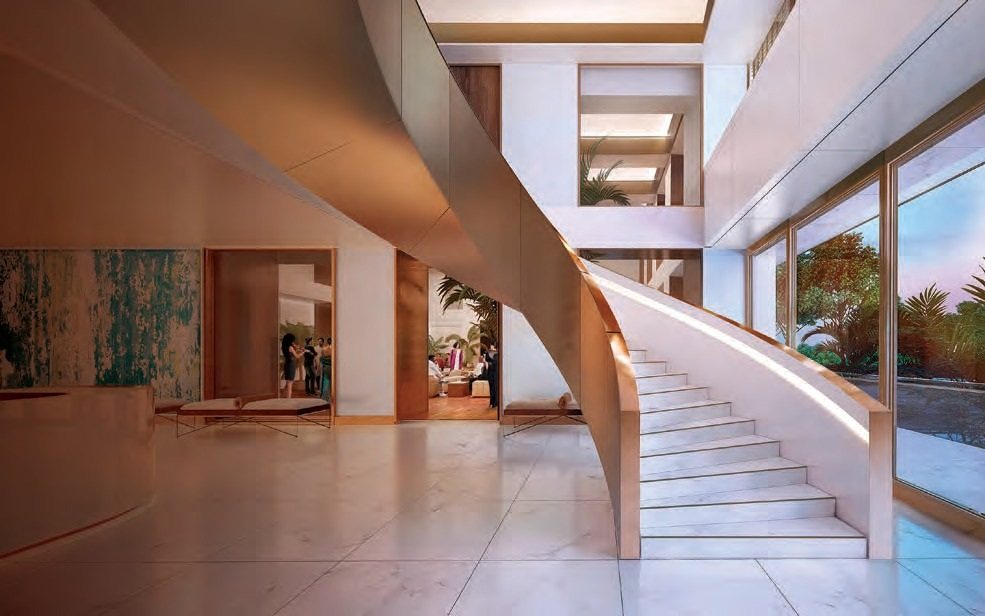 Clubhouse staircase