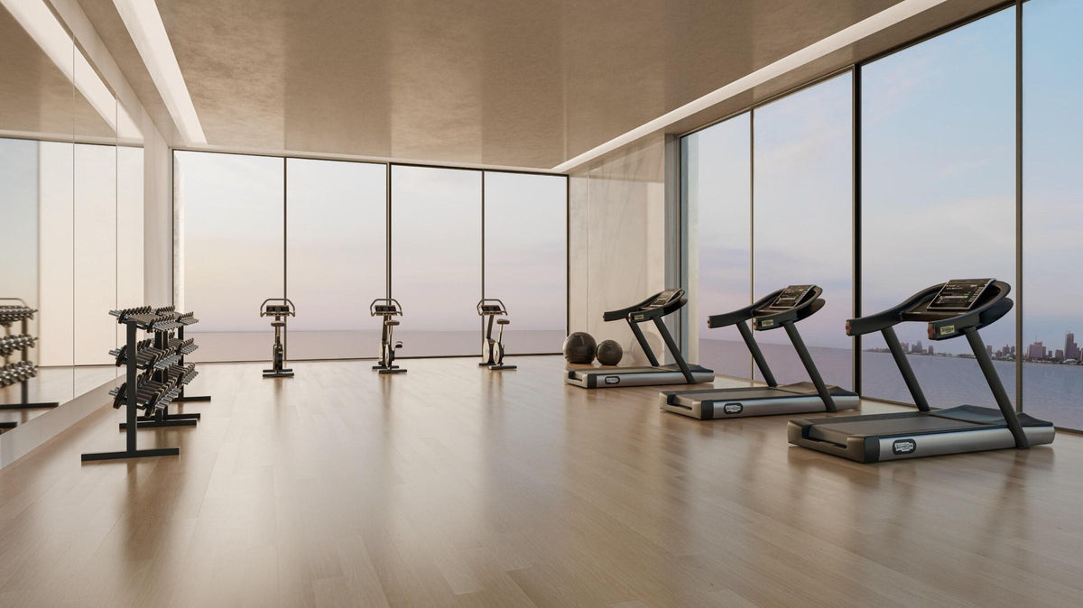 Sea-view gym