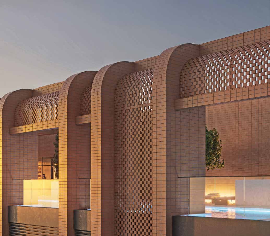Jali-screened terraces