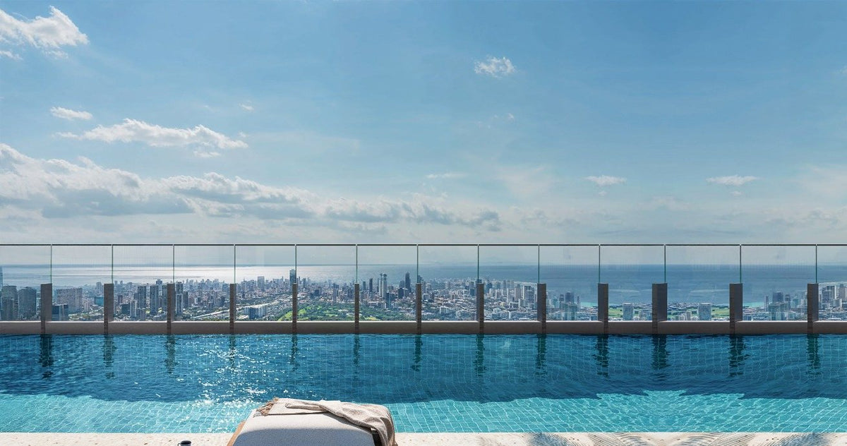 Pool above the city