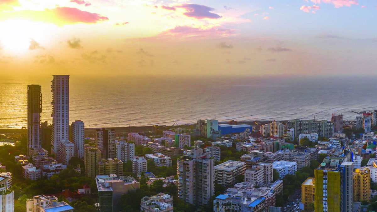 Sunset over the sea