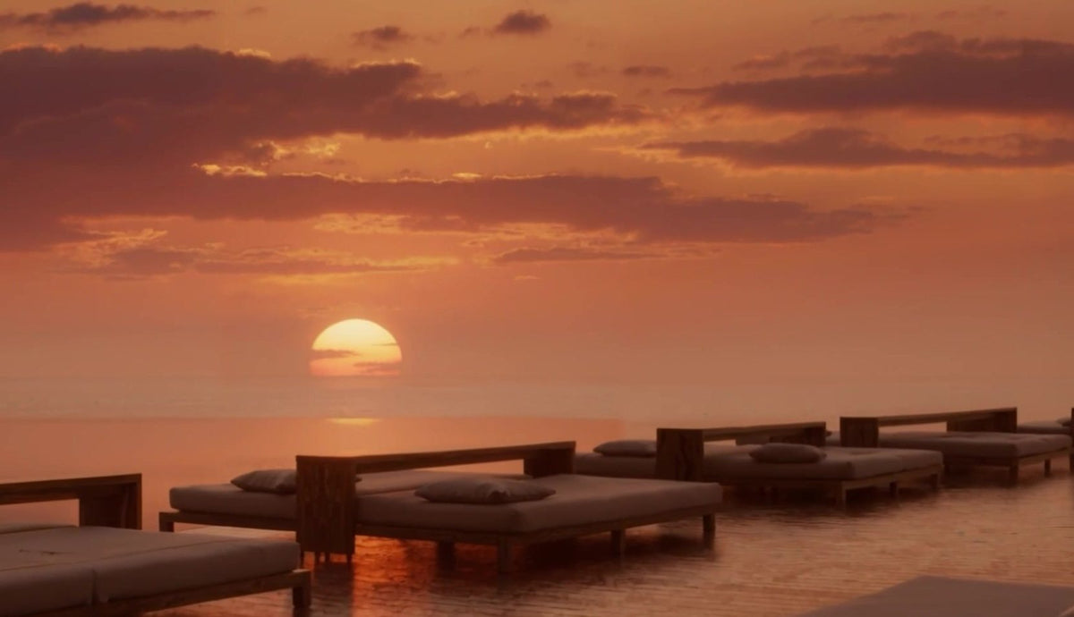 Sunset deck facing the sea