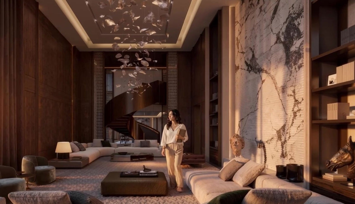 Double-height living room