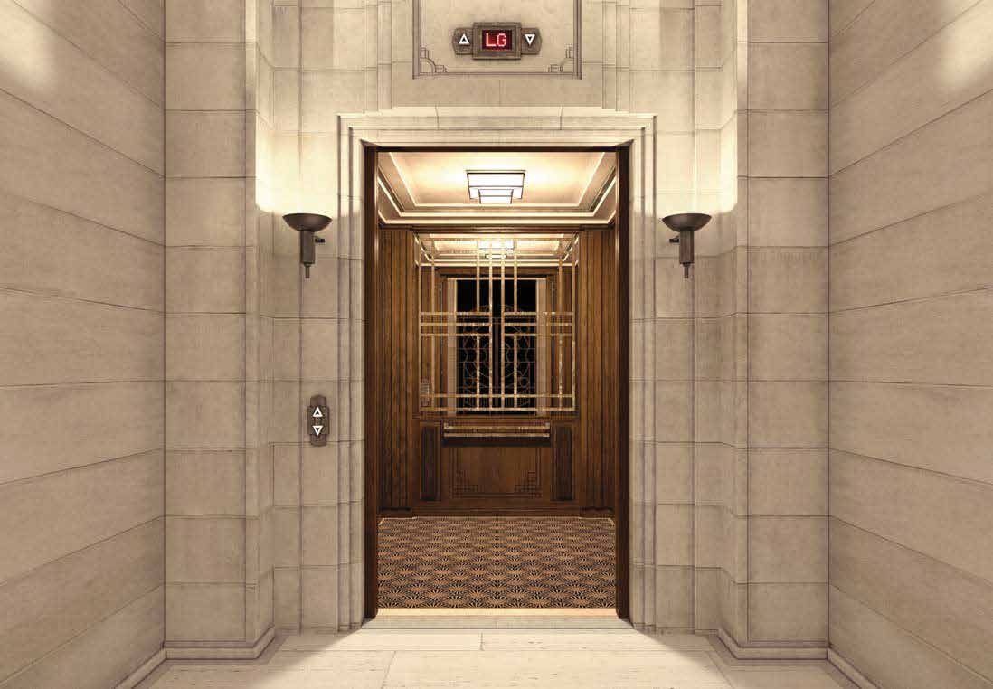 Art Deco lift lobby