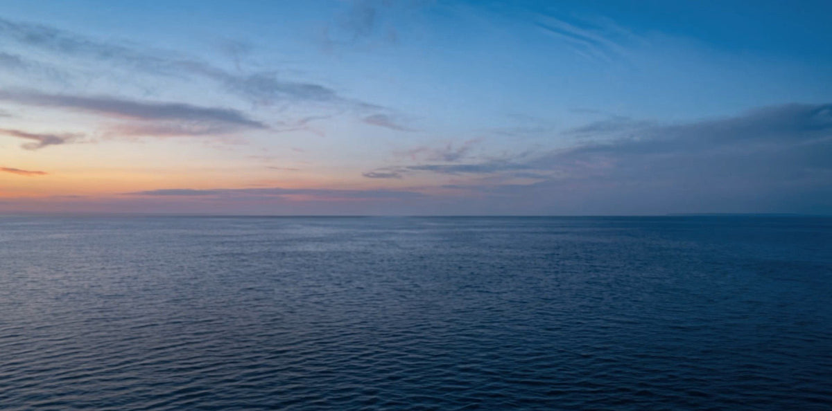 Dusk over the sea