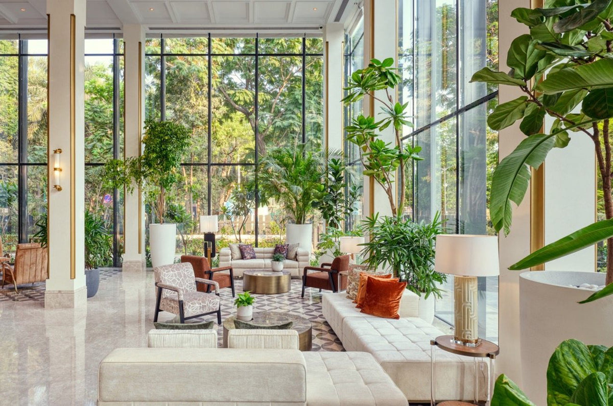Double-height lounge