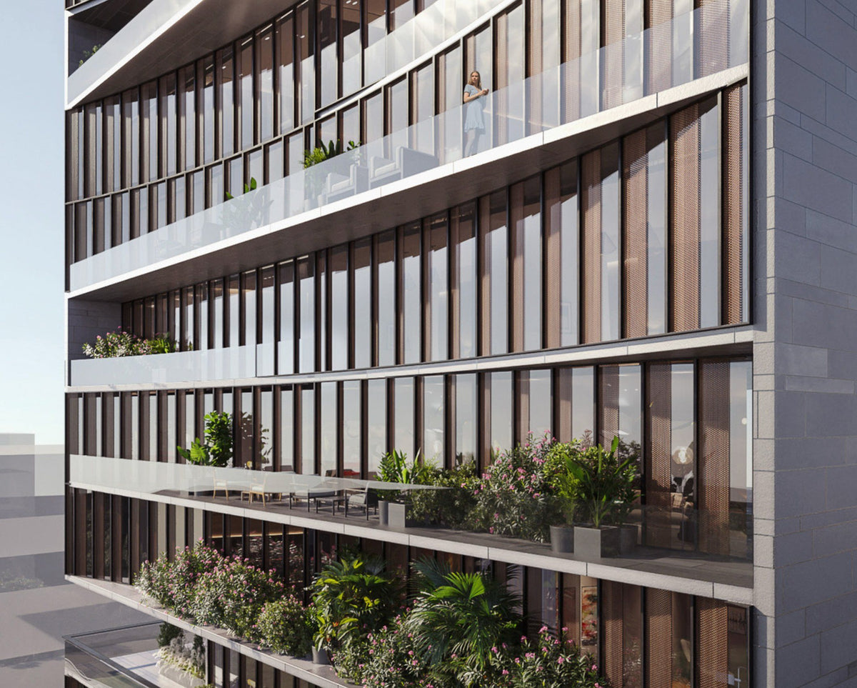 Planted terraces and facade