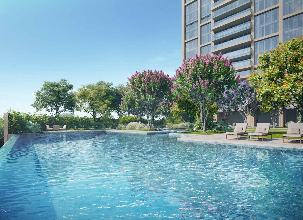 Landscaped pool