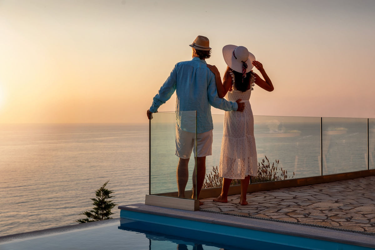 Sunset over the sea