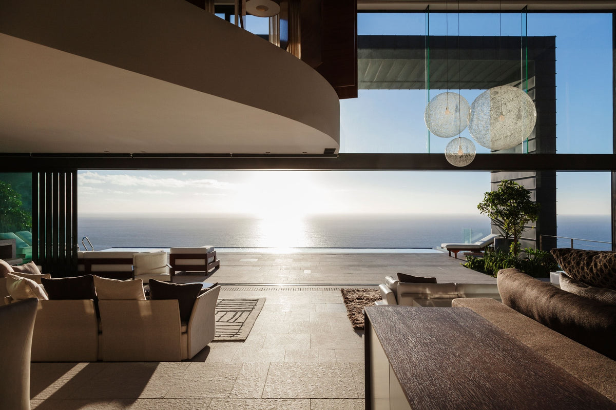 Living room and deck