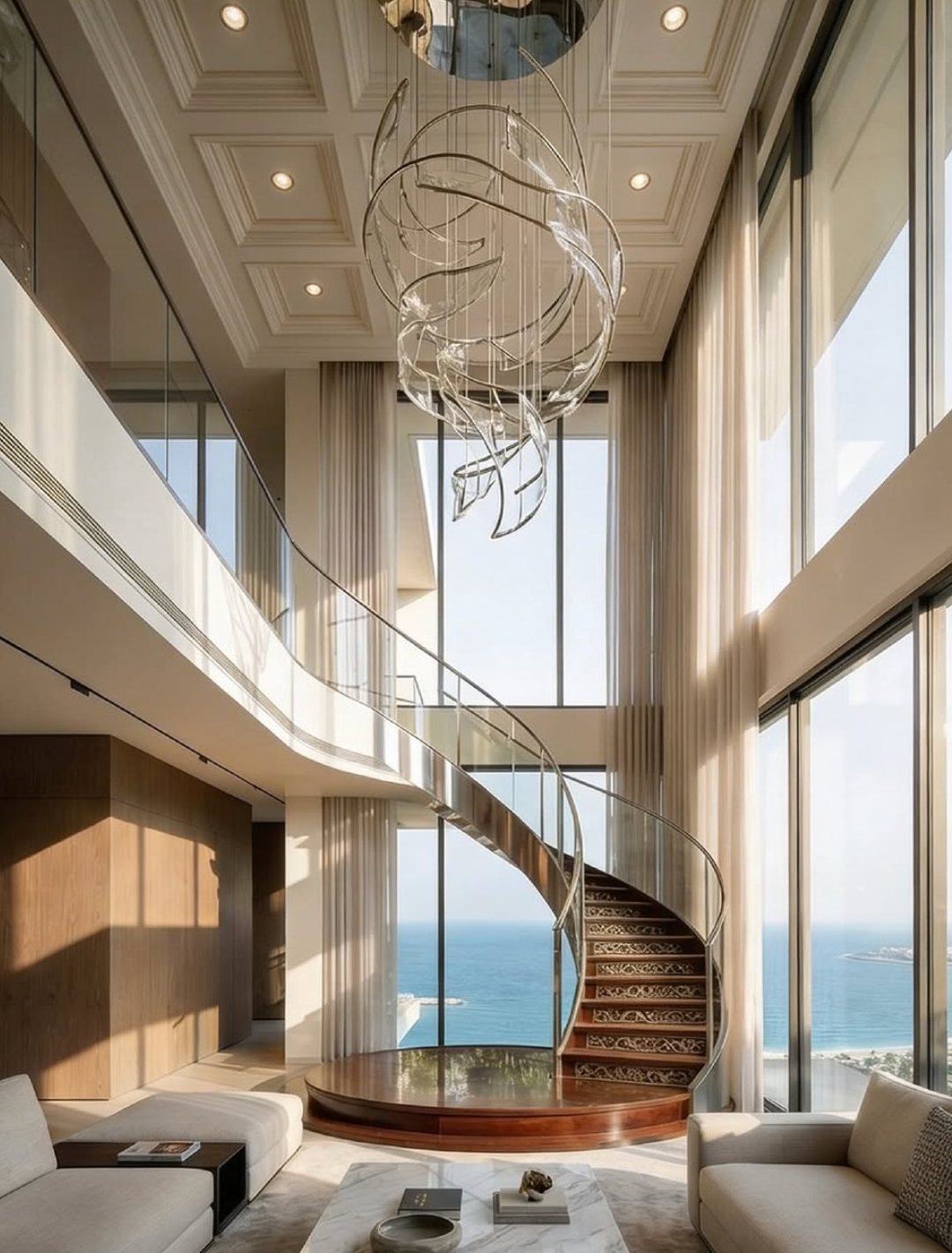Double-height living room