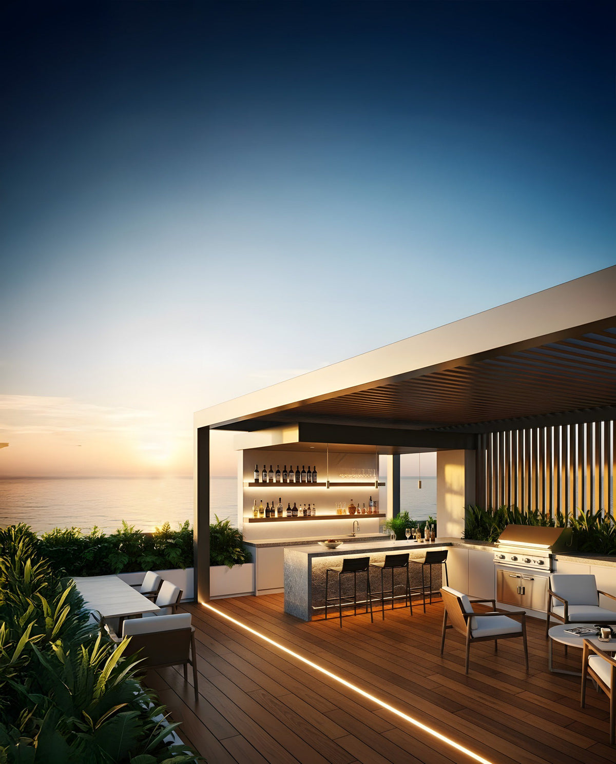 Barbecue and bar lounge