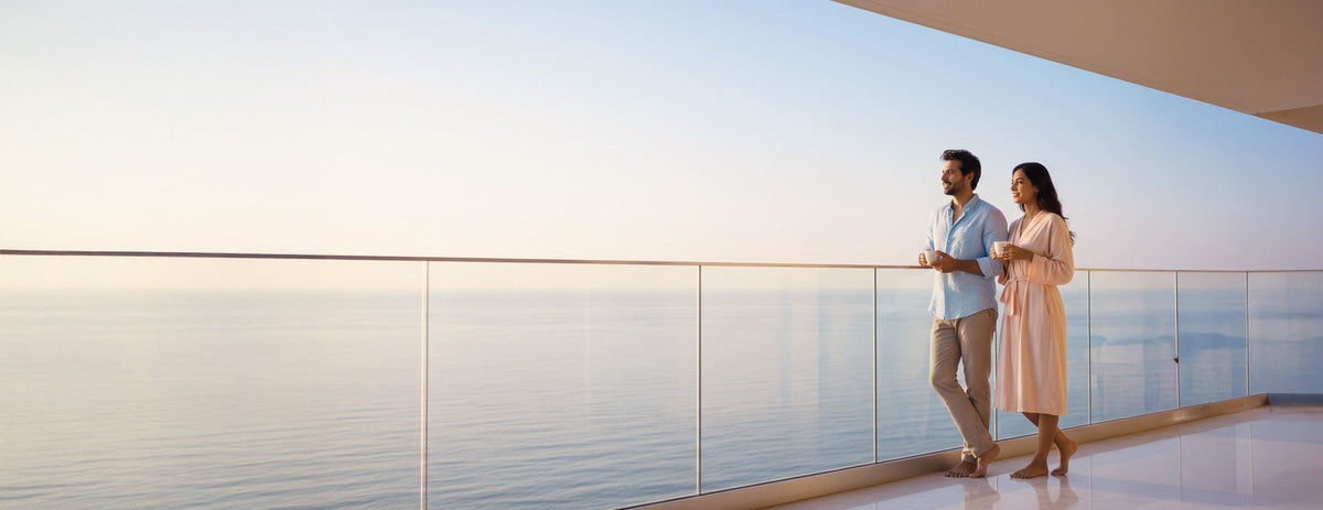 Sea-facing deck
