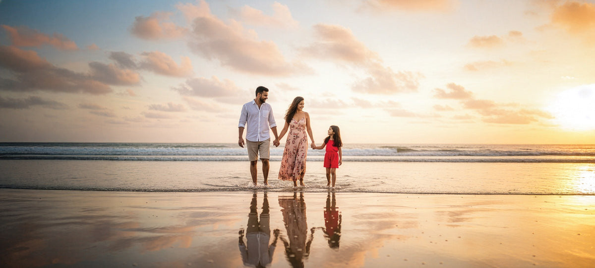 Juhu Beach at sunset